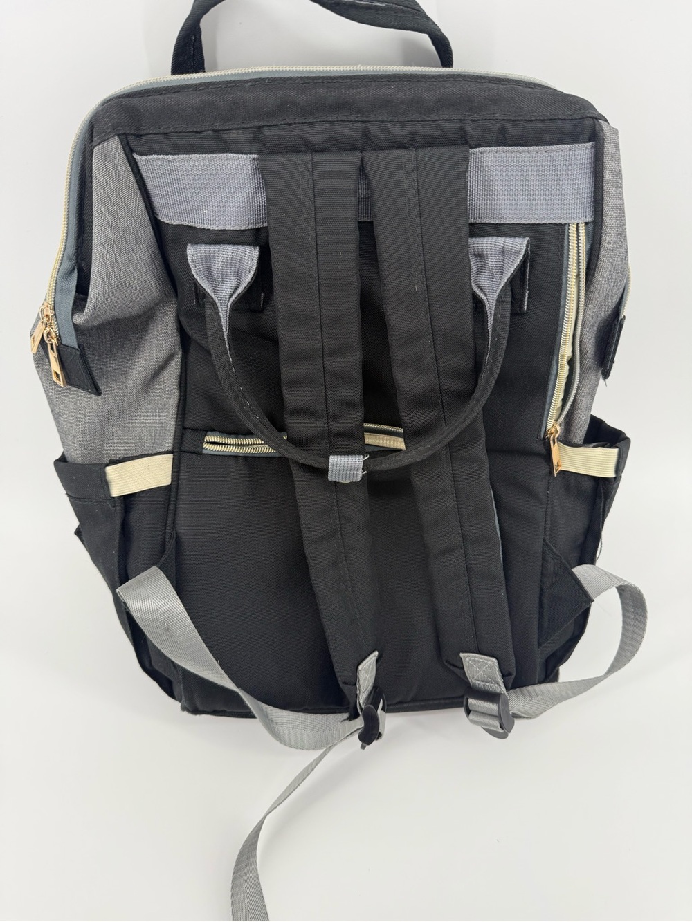 LAND Kids Gray and Black Backpack with Front Pocket - Picture 3 of 5